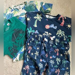 H&M Kid t shirts and a short